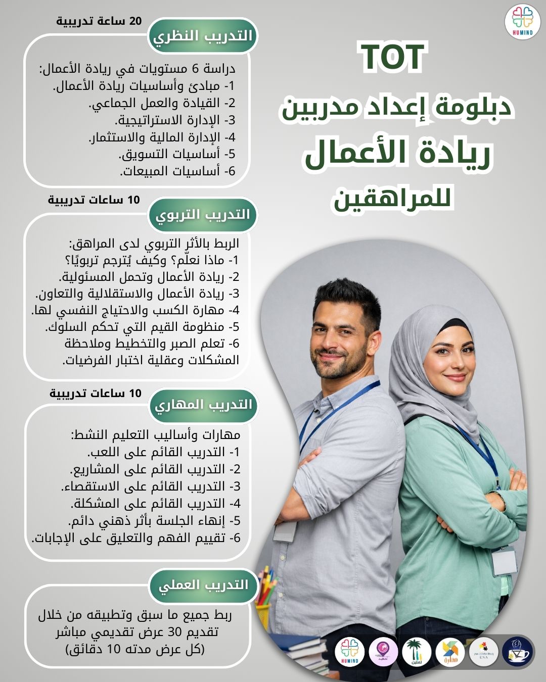 دبلومة إعداد مدربين ريادة الأعمال للمراهقين